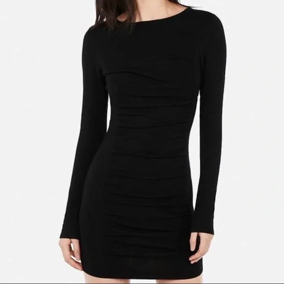 express black sweater dress Ella Black Off Shoulder Formal Maxi Dress